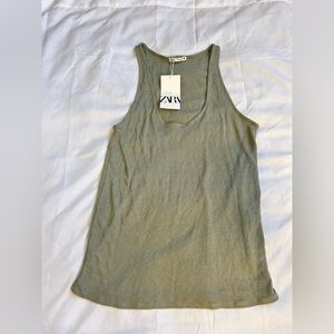 Zara Sage Green Women's Tank Top